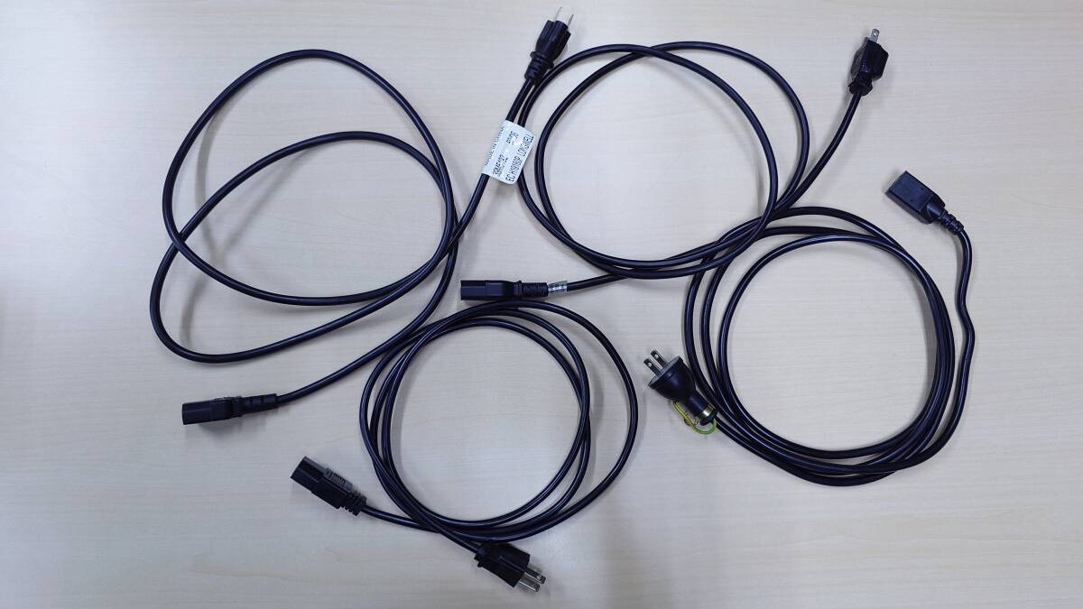 電源ケーブル オーディオ 機器接続 4本セット ② 中古品 使用確認済 ※ジャンク扱い品