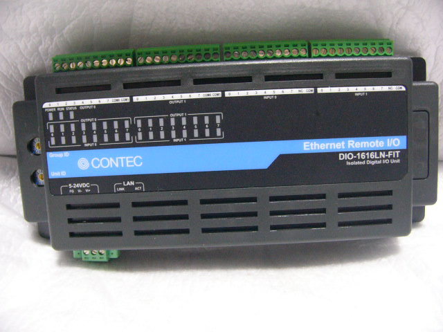 ★未使用に近い★ CONTEC DIO-1616LN-FIT イーサネット接続型 デジタル入出力装置 F&eIT I/O 16ch/16ch 複数有