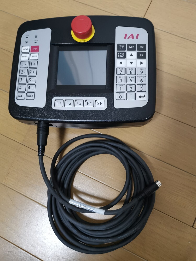 ★未使用に近い IAI TB-01-SC + CB-TB1-C050 ティーチングボックスとケーブル