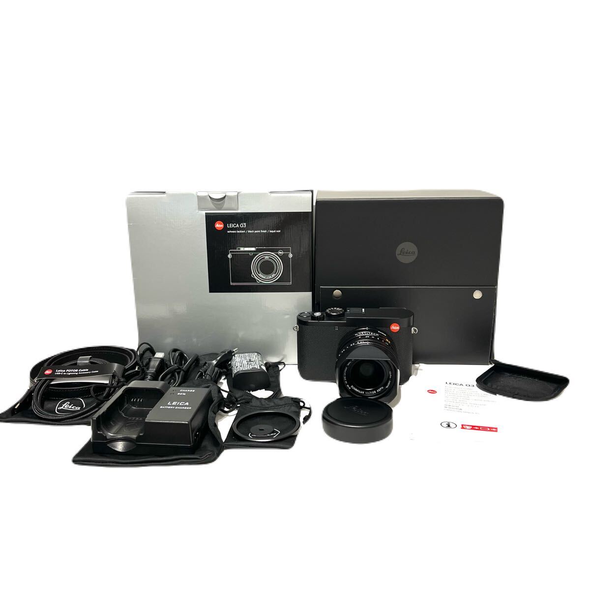 ★km-444 ライカ Leica Q3 SUMMILUX 28mm F1.7 ASPH. コンパクトデジタルカメラ 通電確認済 ブラック 付属品あり T693-1