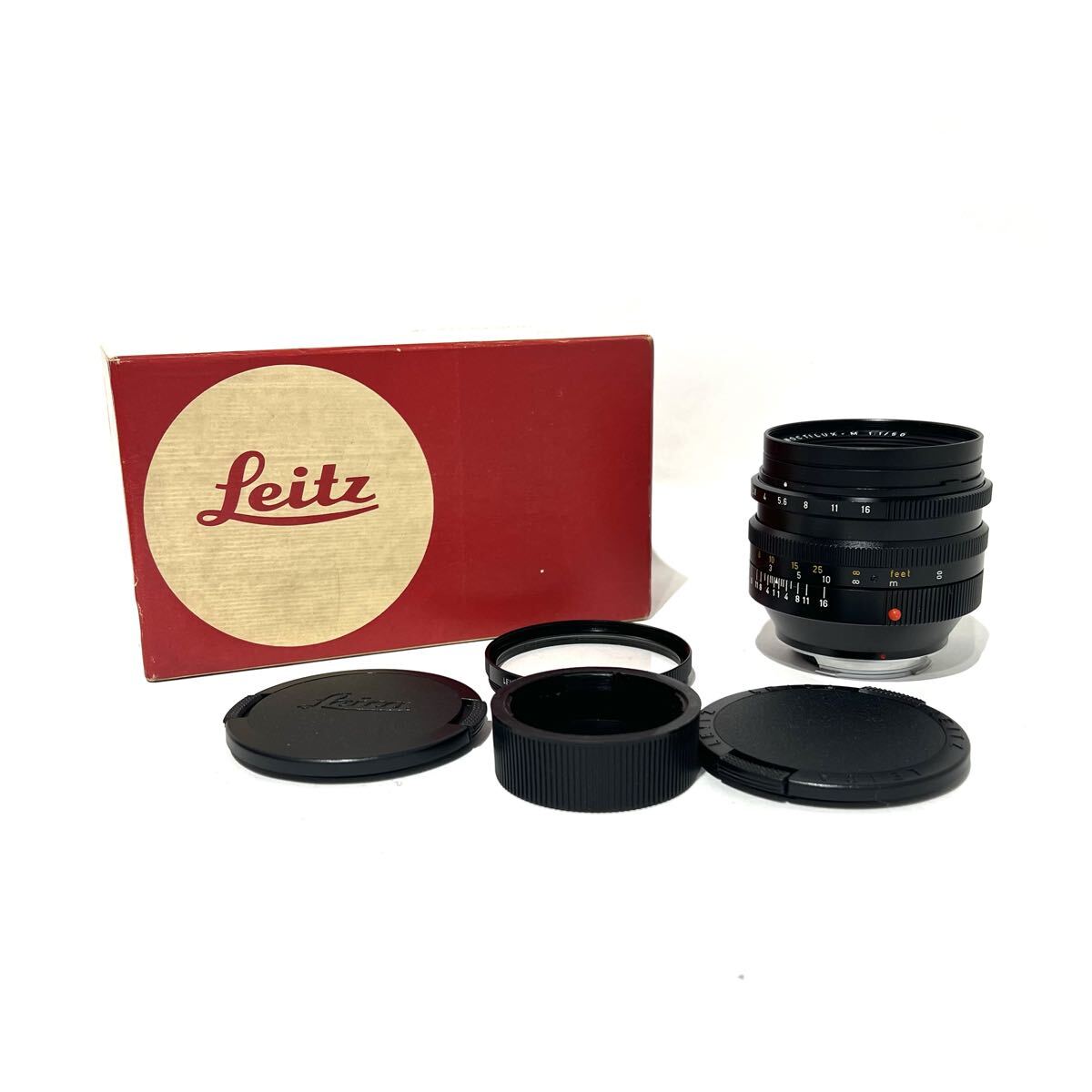 ★km-446 新品未使用 ライカ LEICA NOCTILUX-M 50mm F1 LEITZ E60 ブラック レンズ 箱付き T690-41