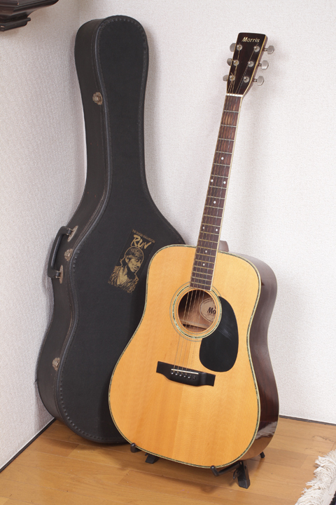 Morris モーリス W-30 アコースティックギター 日本製 ハードケース付 弦楽器♪