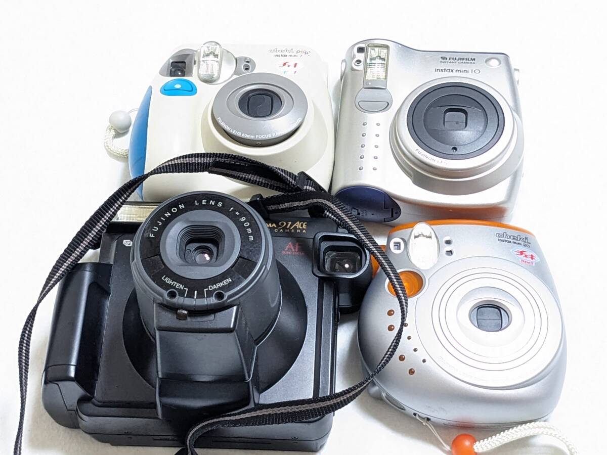 FUJIFILM instax mini 20 10 7 FOTORAMA 91ACE 現状品/ジャンク チェキ cheki 富士フィルム インスタントカメラ まとめて
