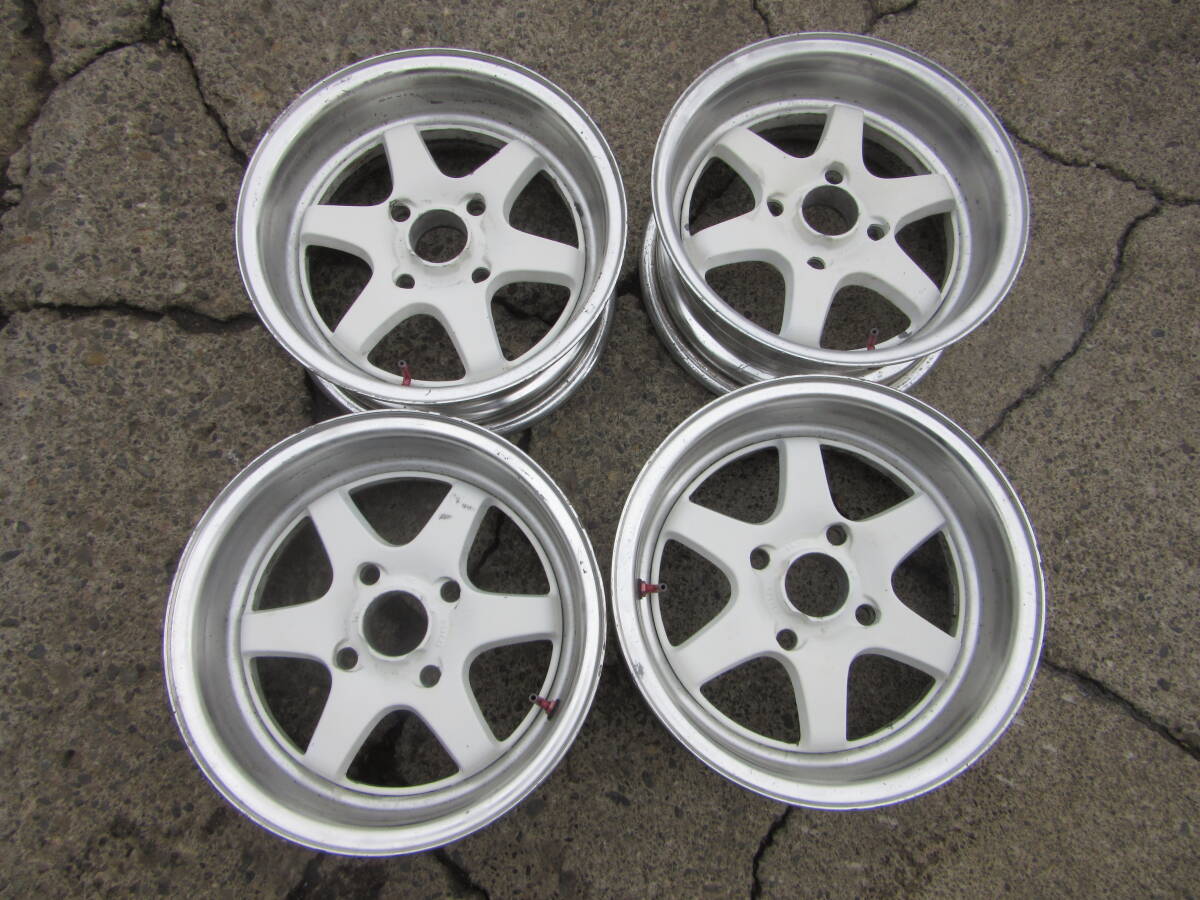 希少 当時物 sparco スパルコ N1 14x6J+0 114.3 4H JDM 深リム AE86 サニトラ カプチーノ
