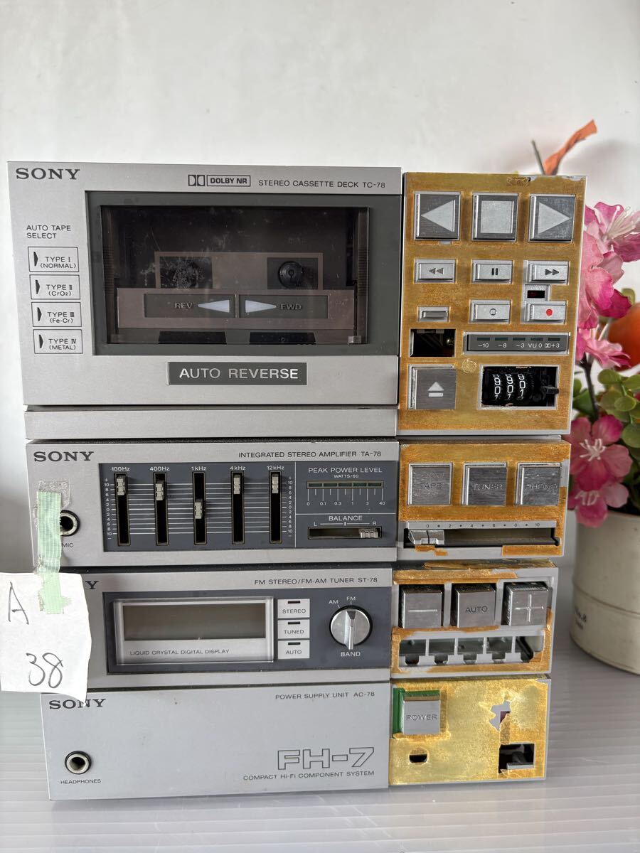A/38 SONY / ポータブルコンポーネントシステム/ST-78, /TA-78, /TC-78, /AC-78