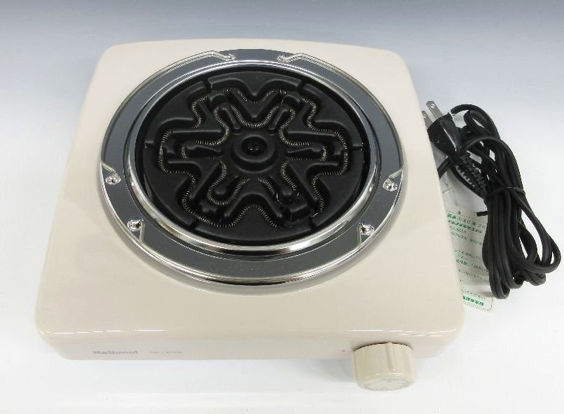 [ZEROnet] National ナショナル NK-C6050 電気コンロ 100V 600W 1992年製 卓上コンロ 電熱器 昭和レトロ 家電 動作確認済 美品 ％H84-28