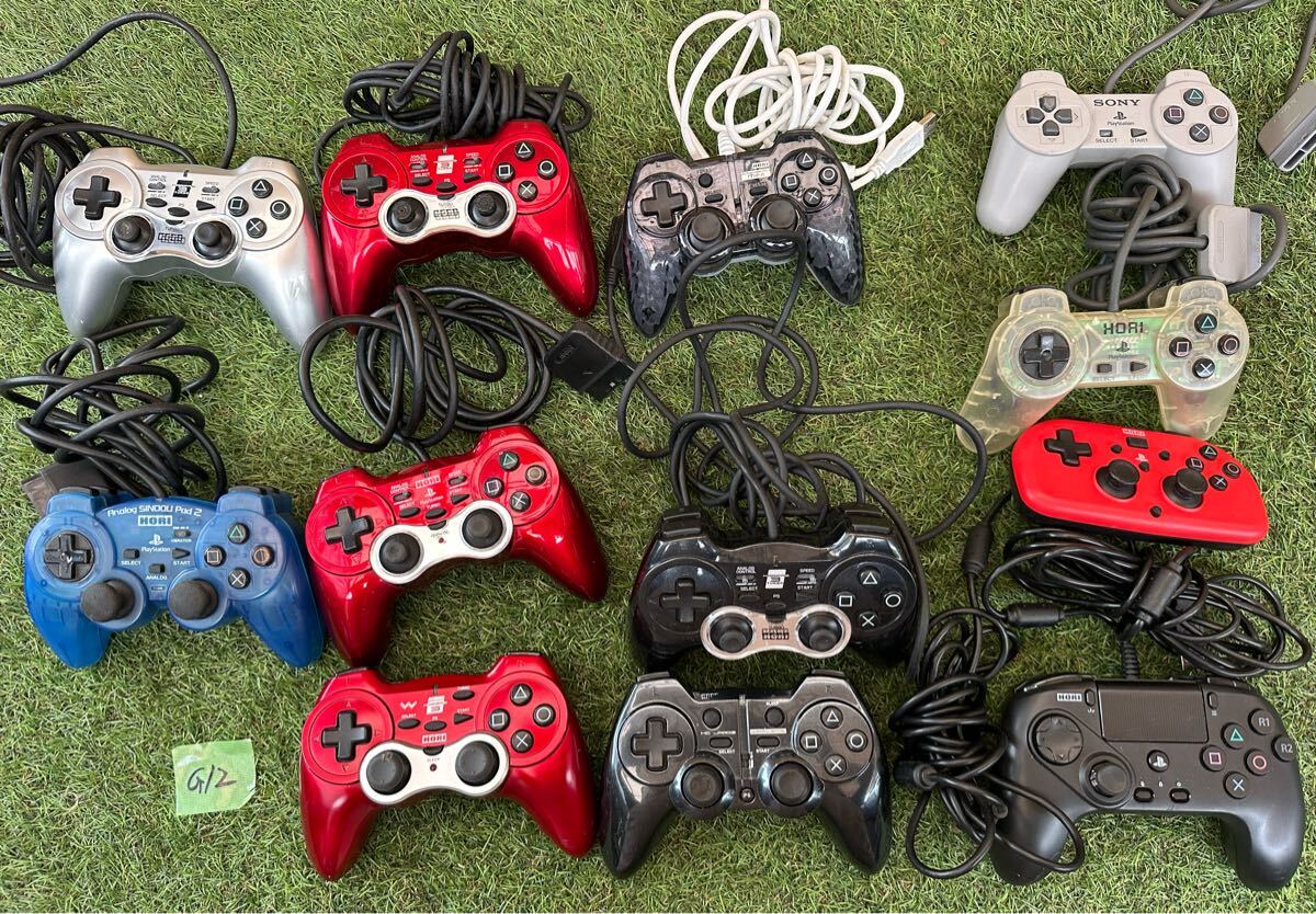 G12 ゲーム機　多種　コントローラー　12台　HORI、PS、SONY、TELBO 現状品