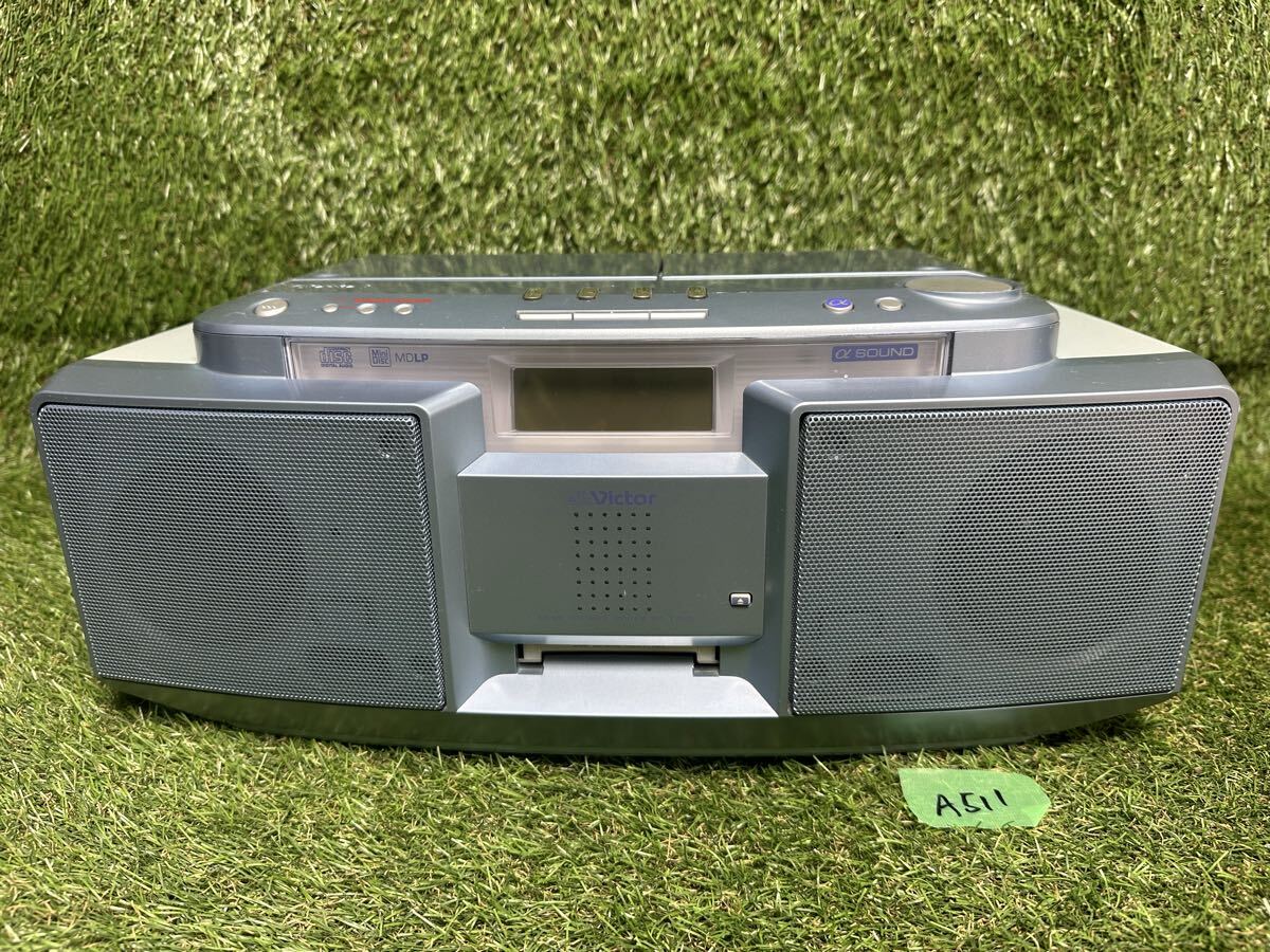 A511 Victor　ビクター　RC-T15MD　CD/MDラジカセ 通電確認のみ