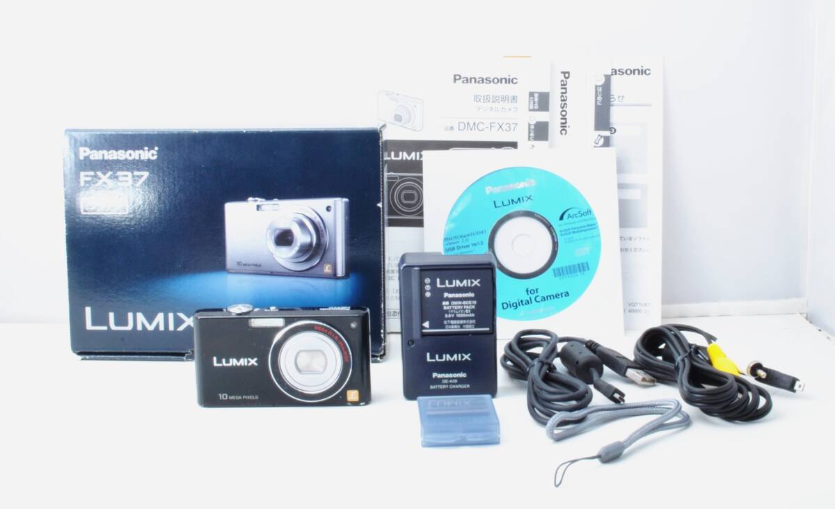 【訳アリ動作品】パナソニック　Panasonic LUMIX DMC-FX37　コンパクトデジタルカメラ　ブラック　ジャンク扱い　＃B0402⑥