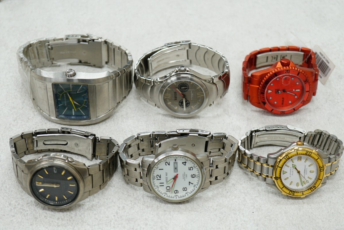 F984 メンズ 腕時計 6点セット QUARTZ/クォーツ ヴィンテージ アクセサリー 大量 まとめて おまとめ まとめ売り 色々 不動品
