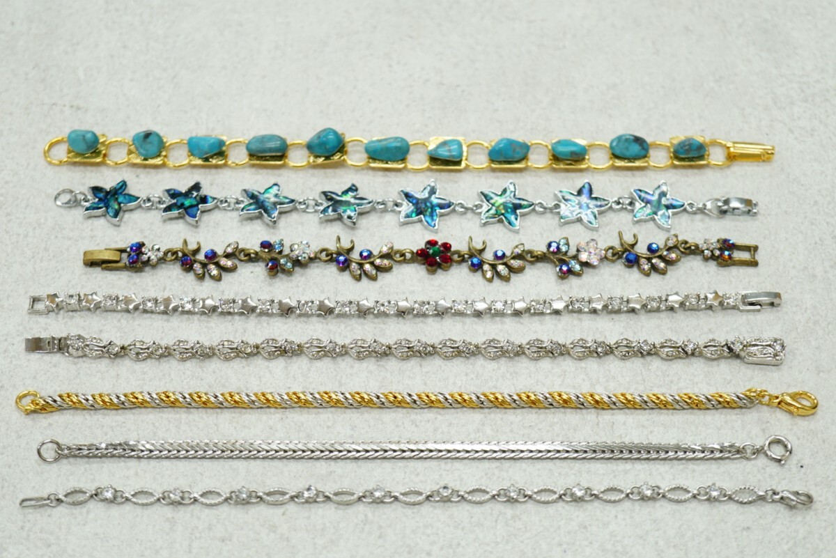 B448 海外製含む 天然石 シェル 貝など ブレスレット 8点セット ヴィンテージ アクセサリー 大量 おまとめ まとめて まとめ売り
