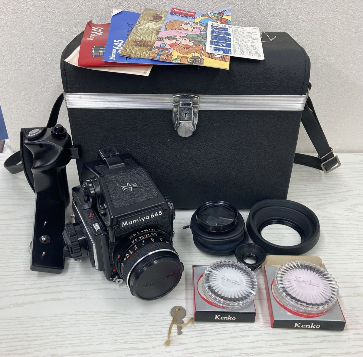【AR2304-j】 Mamiya M645 中判カメラ マミヤ 中判フィルムカメラ 動作未確認　ハードケース付き