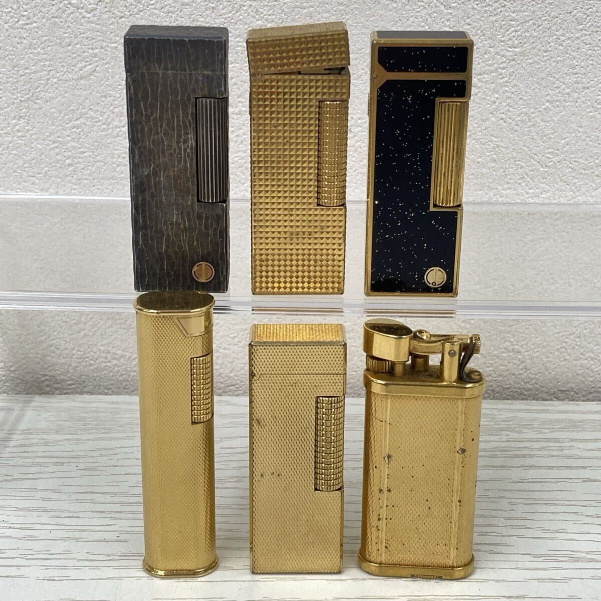 【H2286-h】ライター dunhill 6点 まとめ ダンヒル ローラー ロゴ ゴールド ダイヤカット シルバー ラメ スリム ヴィンテージ ユニーク