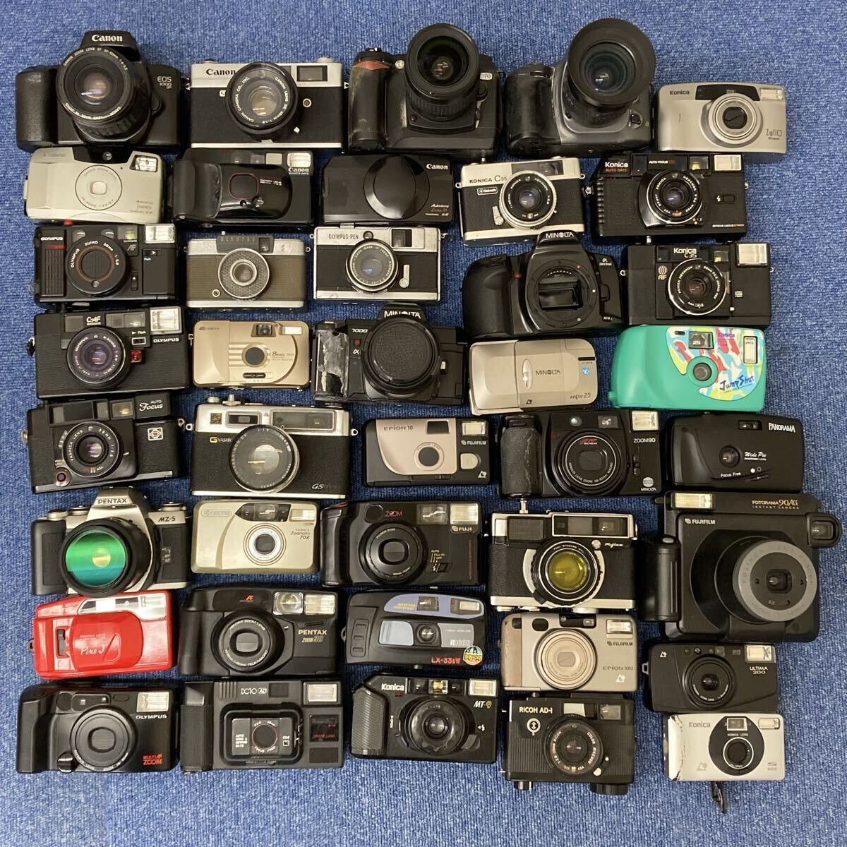 【Z2291-j】フィルムカメラ 40点 まとめ Canon OLYMPUS FUJIFILM MINOLTA PENTAX Nikon konica kyocera ricoh など