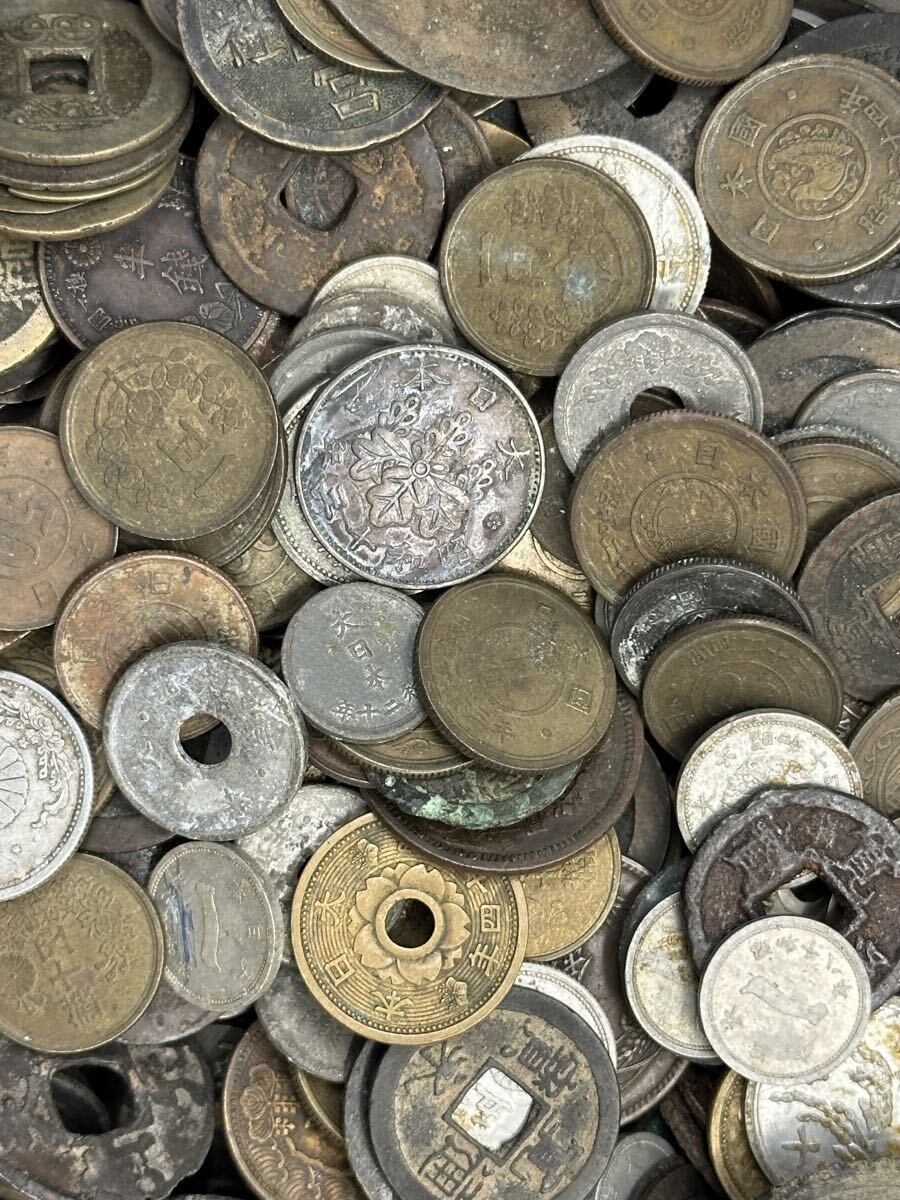 【Z2307-l】古銭 日本古銭 総重量約14kg 銅貨 穴銭 硬貨 アンティーク コレクション 