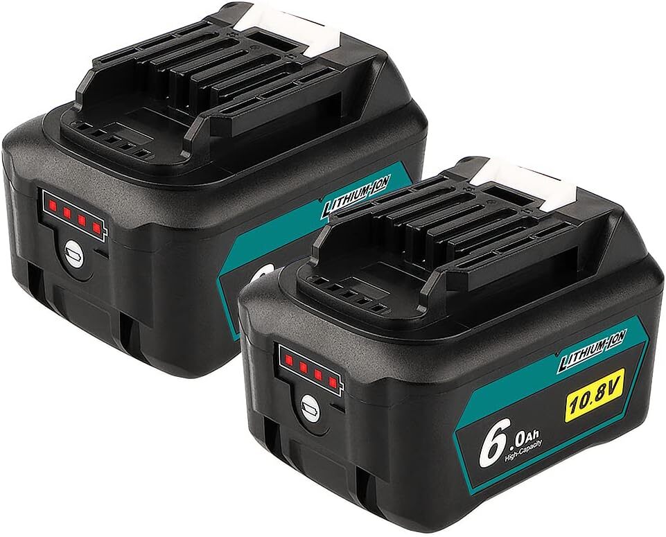 【新品】 Waitley 2個セット マキタ10.8V バッテリー 互換 6.0Ah BL1015 BL1040 BL1060対応