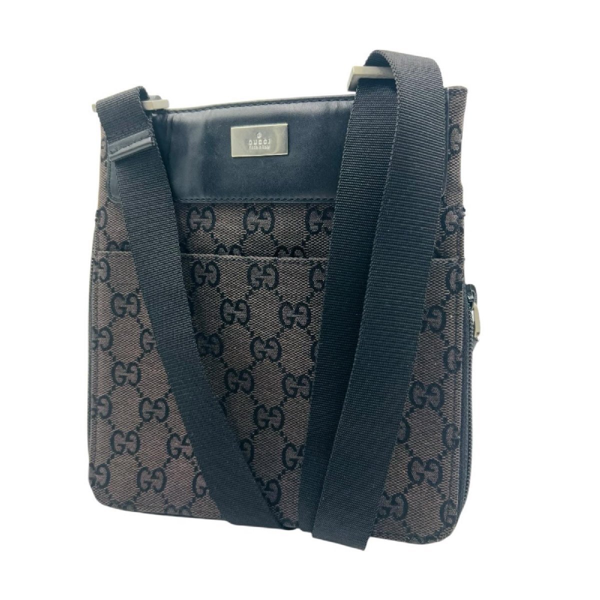 GUCCI　グッチ ショルダーバッグ GG キャンバス ミニ ブラック 019.0349 002214