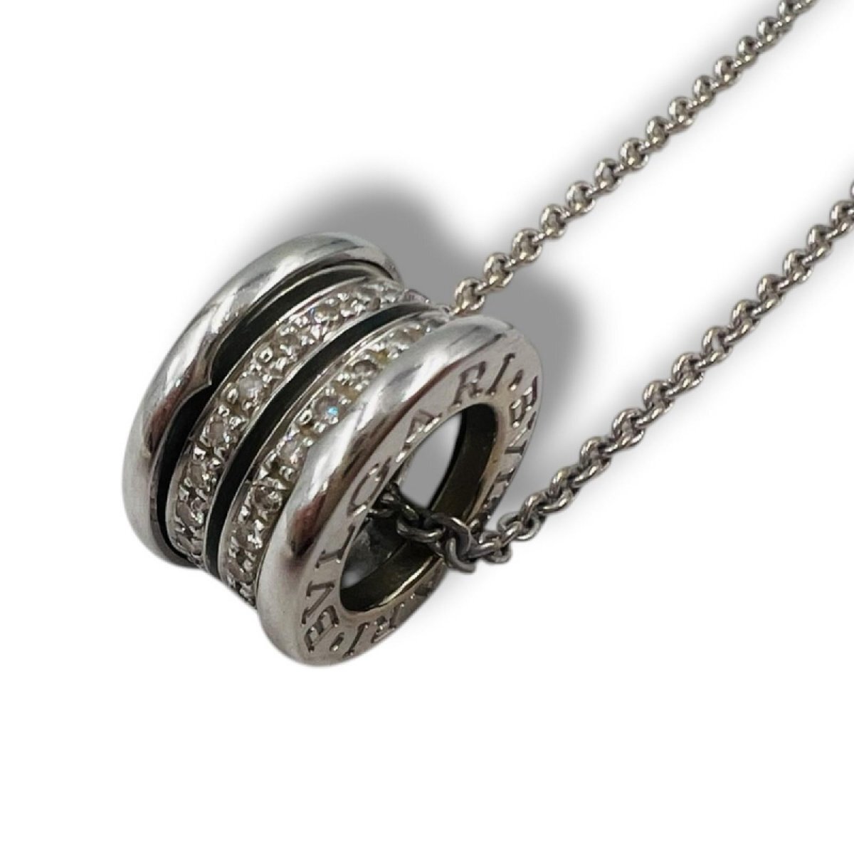 BVLGARI ブルガリ B-ZERO1 ネックレス 750　WG ダイヤ　K18 ビーゼロワン　12.5g