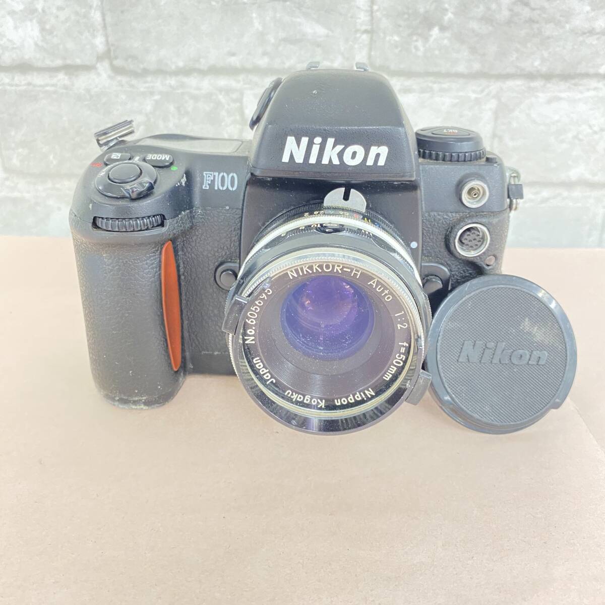 『TJ8』動作未確認　フィルムカメラ　ニコン　F100/NIKKOR-H　Auto　1：2　F=50ｍｍ　一眼レフ　Nikon　 現状品