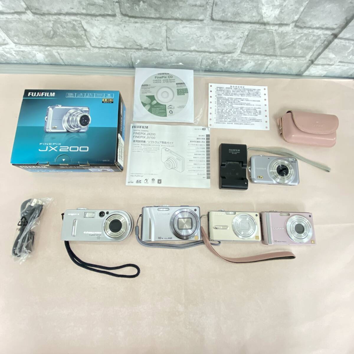 『NN1』1台通電確認済み/動作未確認　デジカメ　ソニー:サイバーショット/パナソニック:ルミックスｘ3/富士フイルム:ファインピクス 現状品