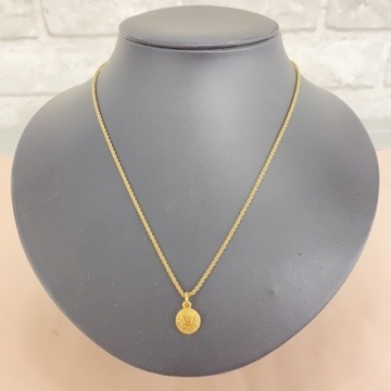 『KT3』Christian Dior　クリスチャンディオール　CDロゴ　コインネックレス　ゴールドカラー　ヴィンテージ　アクセサリー　現状品