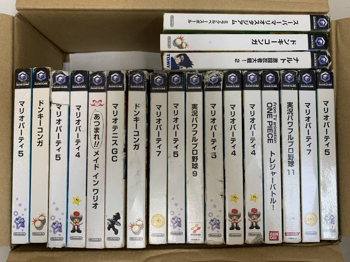 ゲームキューブ/GC ソフト 約20枚 まとめ売り 大量 GAME CUBE マリオパーティ/ドンキーコンガ/ワンピース/他【y7-114/0/0】