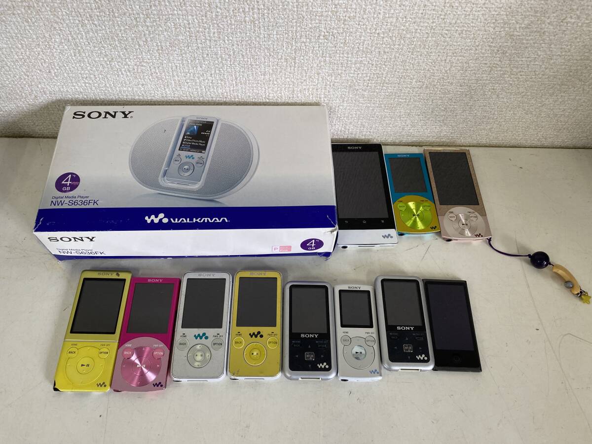 WALKMAN SONY 約11台 ウォークマン まとめ売り 大量 通電/初期化済み 中古 現状品 音楽プレーヤー【y14-18/0/0】