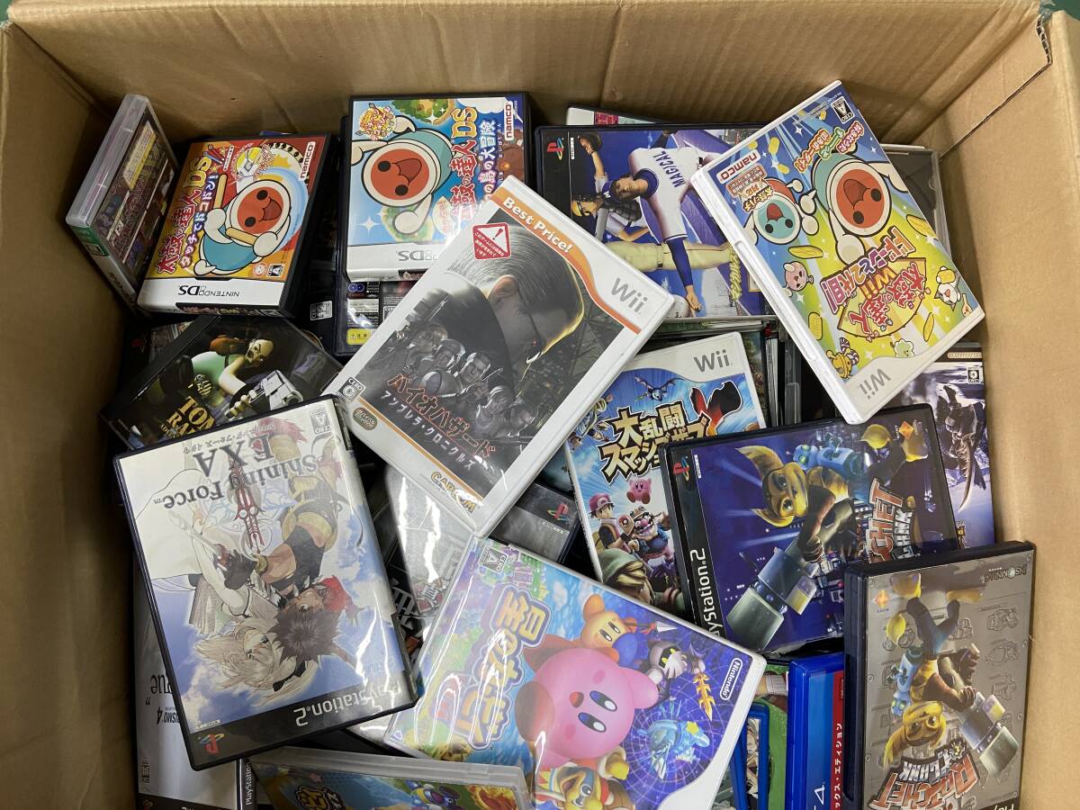 ゲーム ソフト ※空ケース/空箱　約24㎏ 大量 小売りなどに☆PS2/DS/Wii/PS3他【y4-11/0/0】