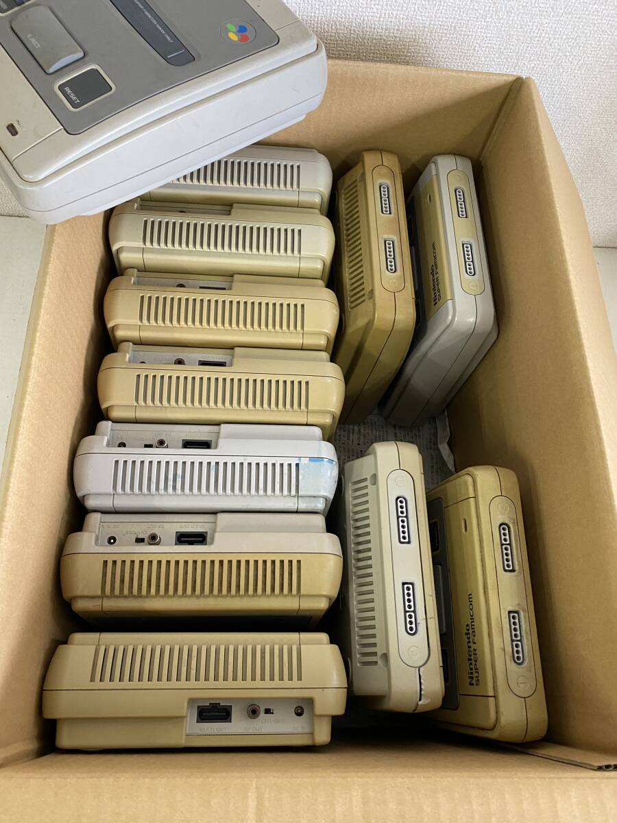 スーパーファミコン 本体 12台セット 動作未確認 ジャンク 大量 まとめ売り スーファミ 任天堂 SFC Nintendo【y1-320/0/0】