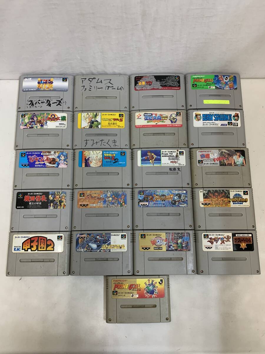 SFC/スーパーファミコン ソフト カセット 約21個 まとめ売り 動作未確認 ジャンク 大量 ニンテンドー【y7-134/0/0】