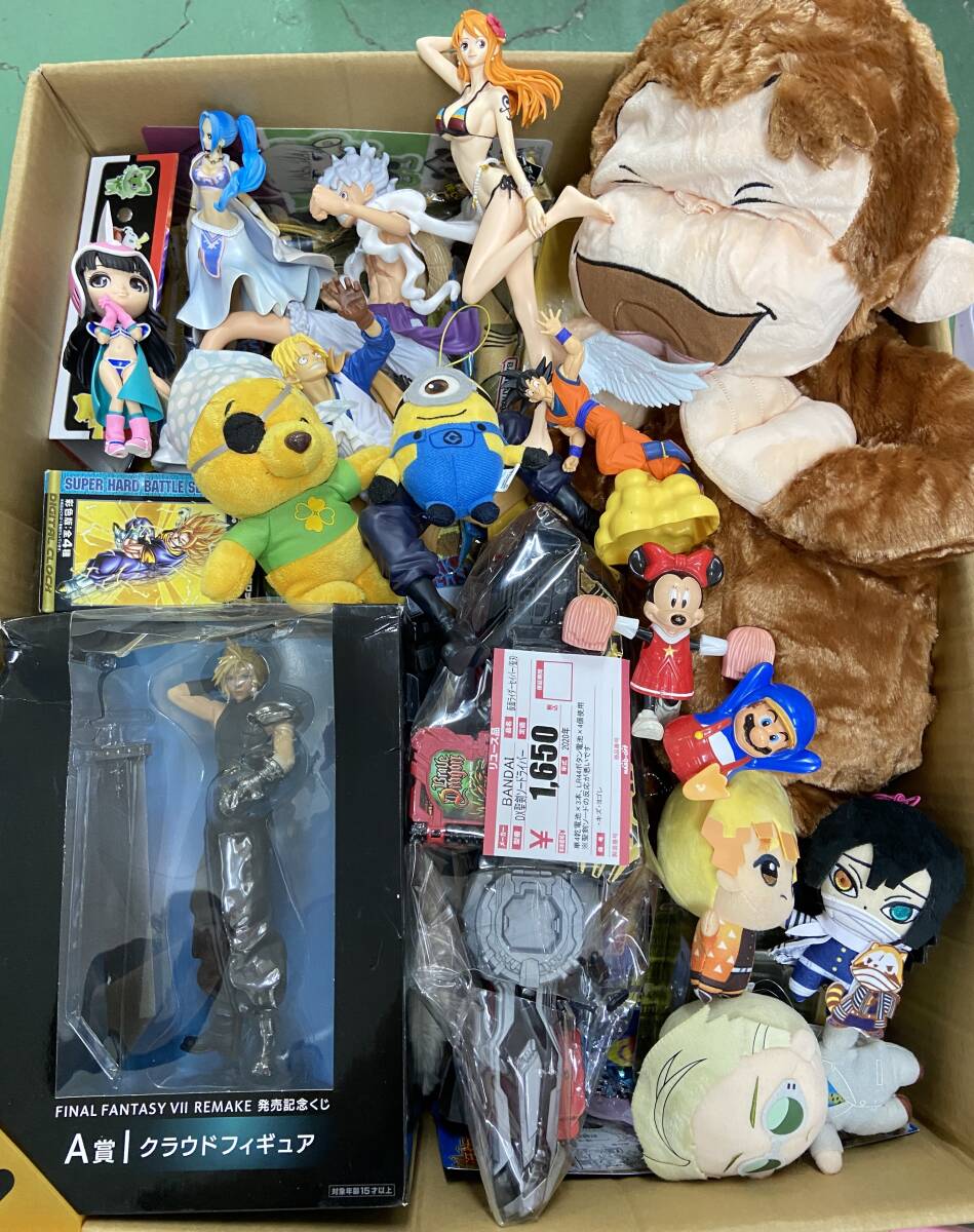 おもちゃ 約20㎏ 詰め合わせ まとめ プライズ商品/一番くじ/フィギュア/おさるのジョージ/ワンピース/鬼滅の刃/ディズニー【y8-523/0/0】