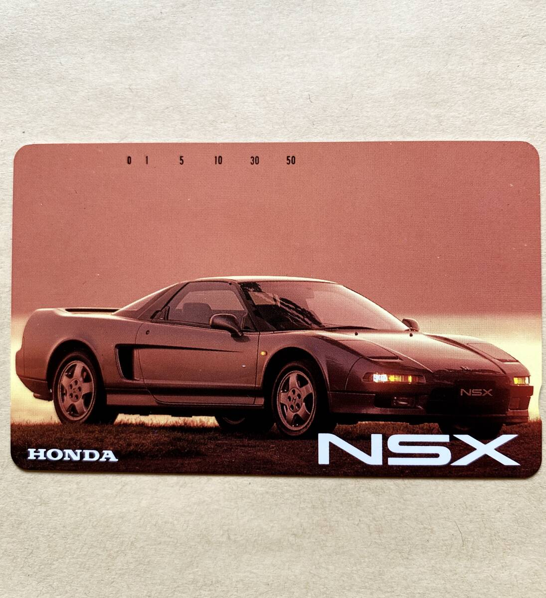 【未使用】 自動車テレカ 50度 ホンダ NSX