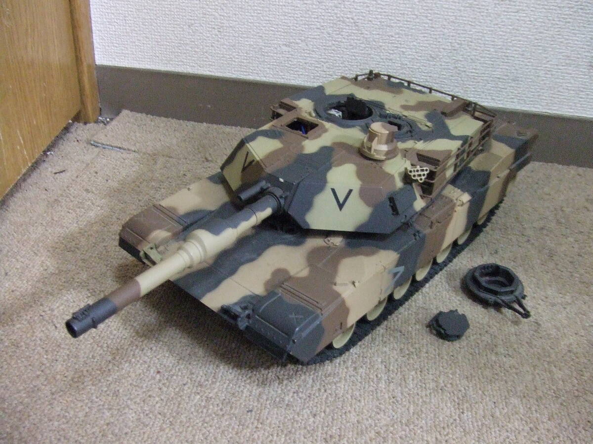 U662 ジャンク/東京マルイ 1/24 RC バトルタンク M1A2 ABRAMS エイブラムス 戦車 ラジコン　中古　本体　未確認　現状　ジャンク