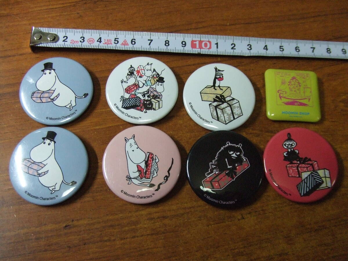 U696 ８個まとめ/セット ムーミン moomin 　缶バッジ　中古