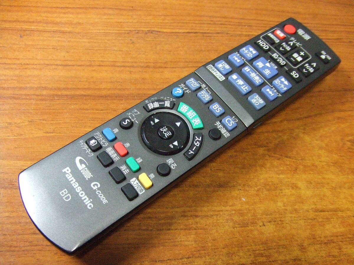 U772　パナソニック BDレコーダー用リモコン N2QAYB000346 中古
