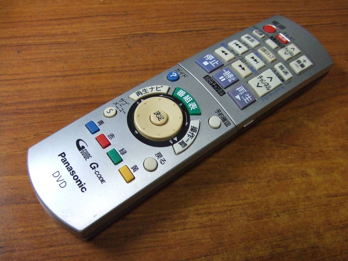 U789 パナソニック DVDレコーダー用リモコン EUR7658YD0 中古