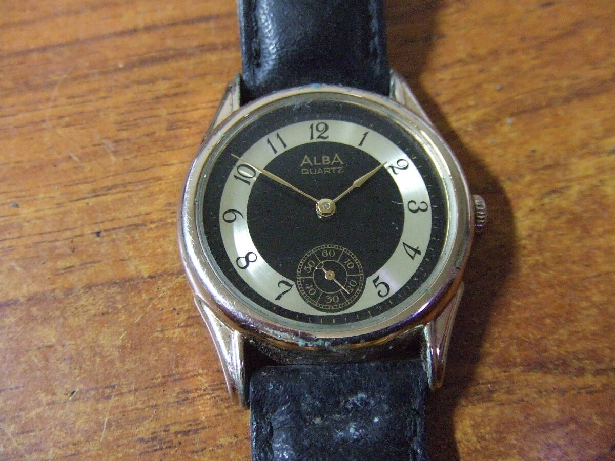 U820　ALBA/アルバ SEIKO/セイコー クォーツ V803-0010 　アナログ 腕時計 中古　未確認 現状　ジャンク