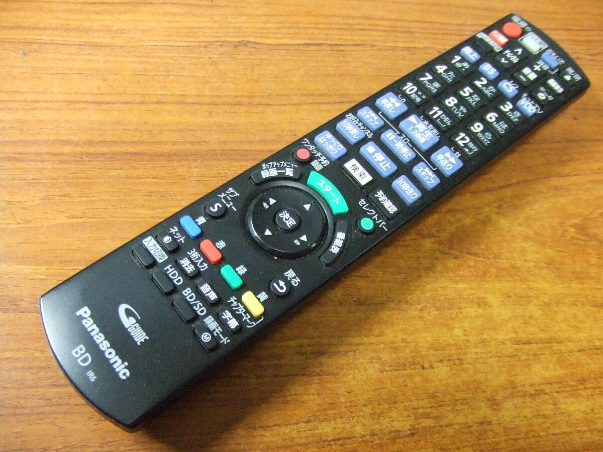 U926 パナソニック ＢＤレコーダー用リモコン N2QAYB000993 中古