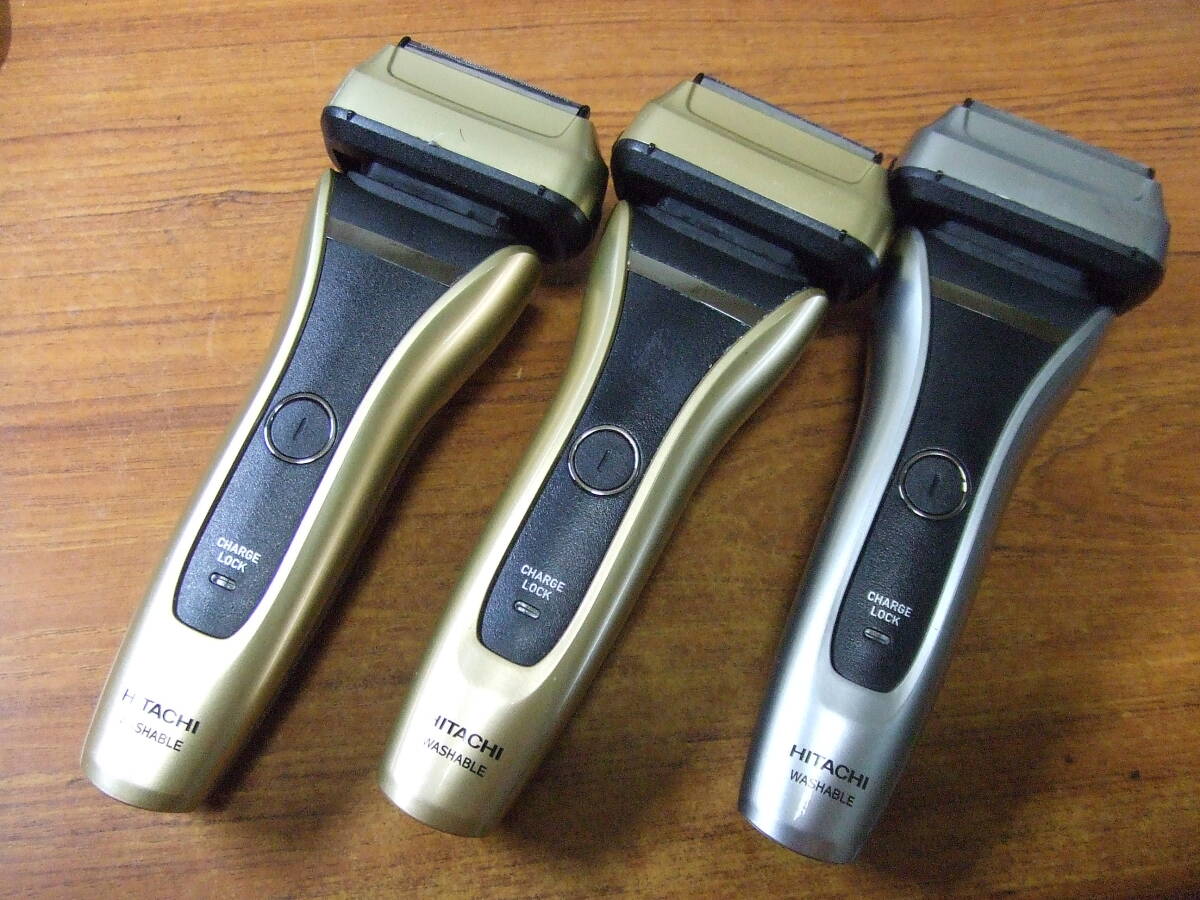 U984 ジャンク 3台セット/まとめ 日立 HITACHI 電気シェーバー RM-FJ22　髭剃り　中古　本体