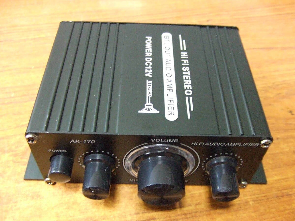U997　BTL Hi Fi STEREO QUT AUDIO AMPLIFIER AK−170（DC12V パワ―アンプ） 中古　本体のみ　動作品