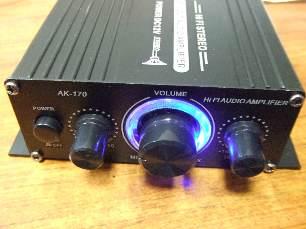 V26 BTL Hi Fi STEREO QUT AUDIO AMPLIFIER AK−170（DC12V パワ―アンプ） 中古 本体のみ 動作品
