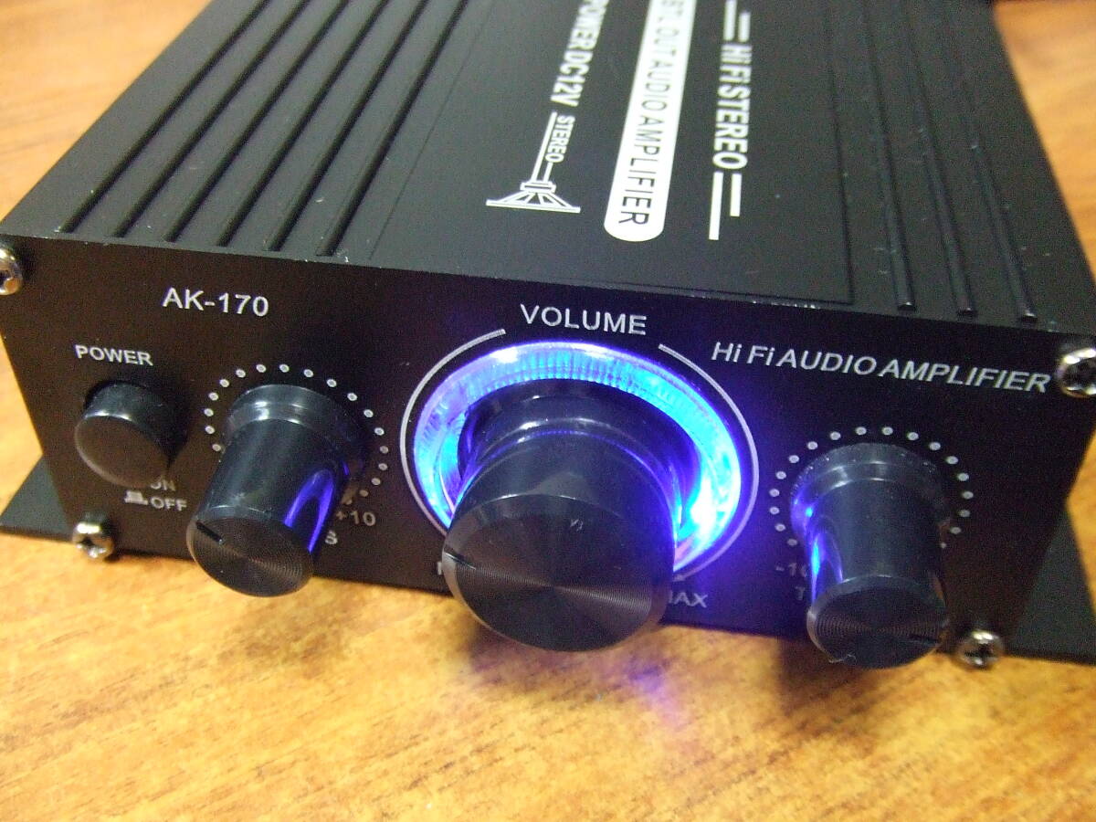 V27 BTL Hi Fi STEREO QUT AUDIO AMPLIFIER AK−170（DC12V パワ―アンプ） 中古 本体のみ 動作品