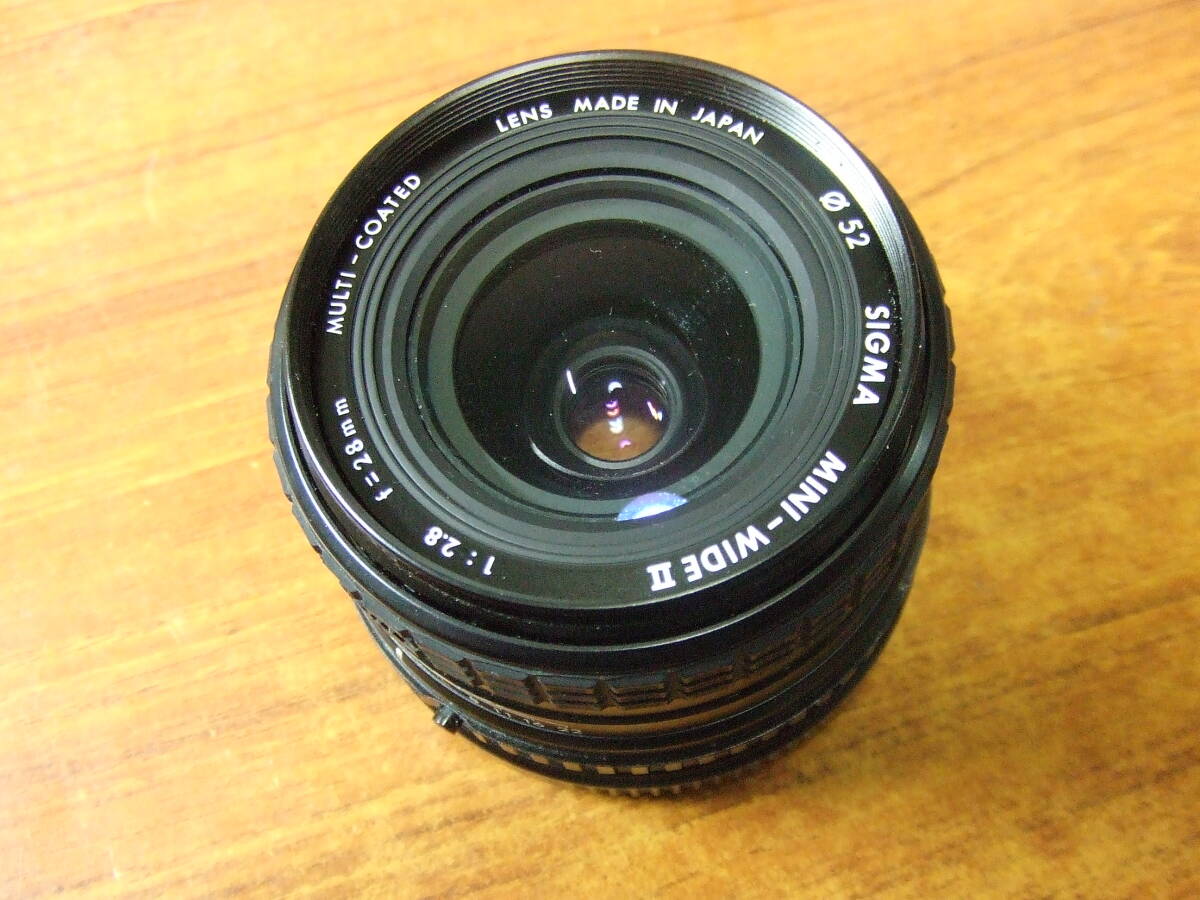 V66 SIGMA/シグマ mini-WIDEⅡ 28mm F2.8 MULTI-COATED Canon/キャノン用 単焦点 カメラレンズ　中古　未確認　現状　ジャンク