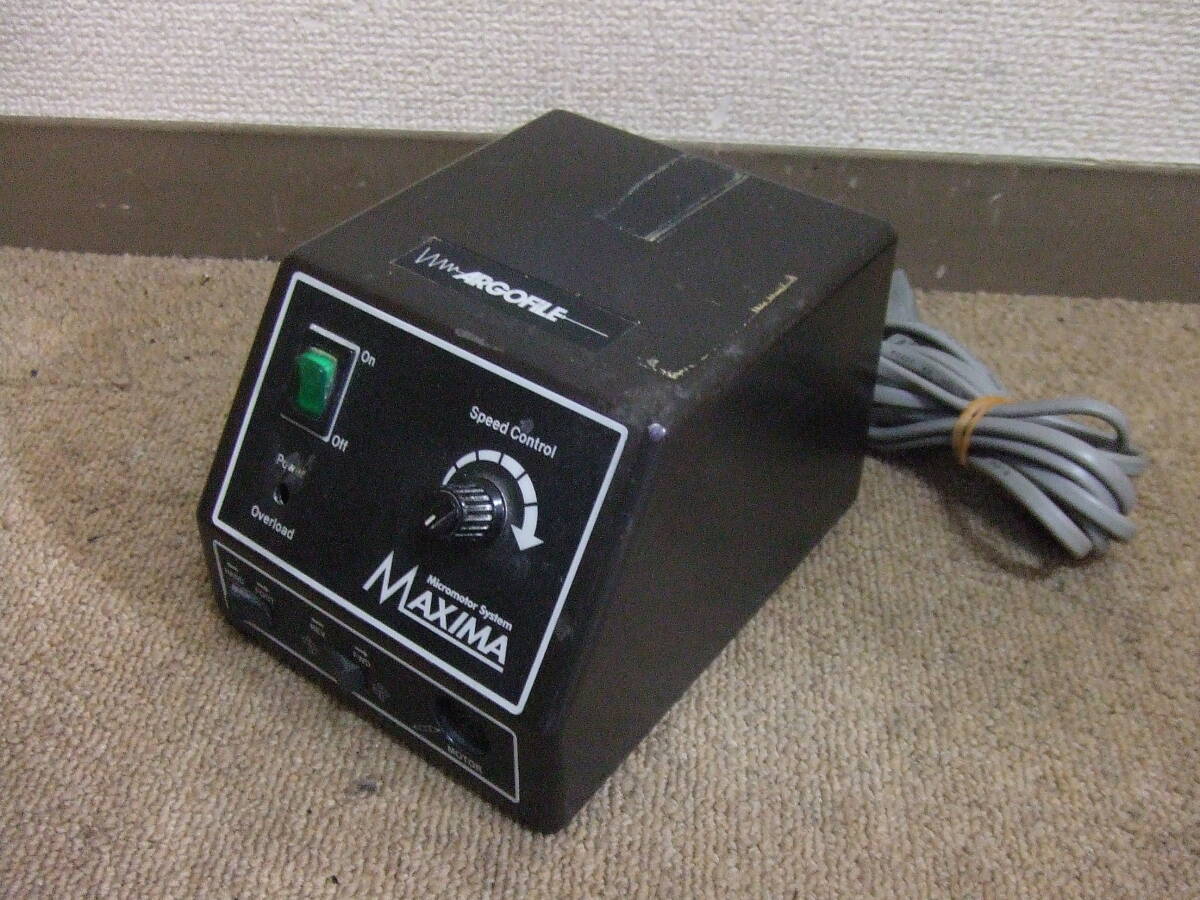 V81 MAXIMA マイクロモーター PS220 ARGOFILE 技工用エンジン 歯科技工 本体部分のみ 中古　現状　ジャンク