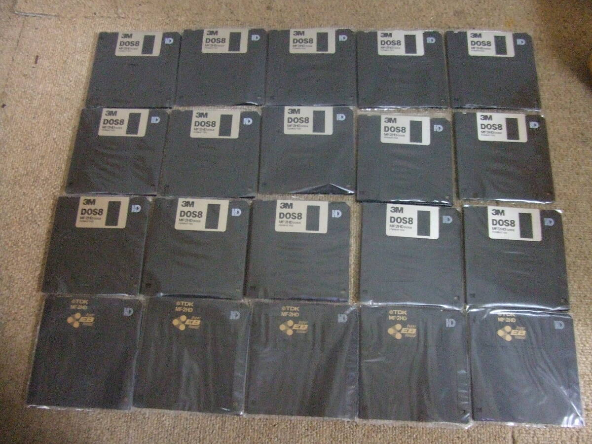 V96 20枚 まとめ TDK 3M　フロッピーディスク　DOS8 MF/2HD MF-2HD　まとめて 現状　ジャンク