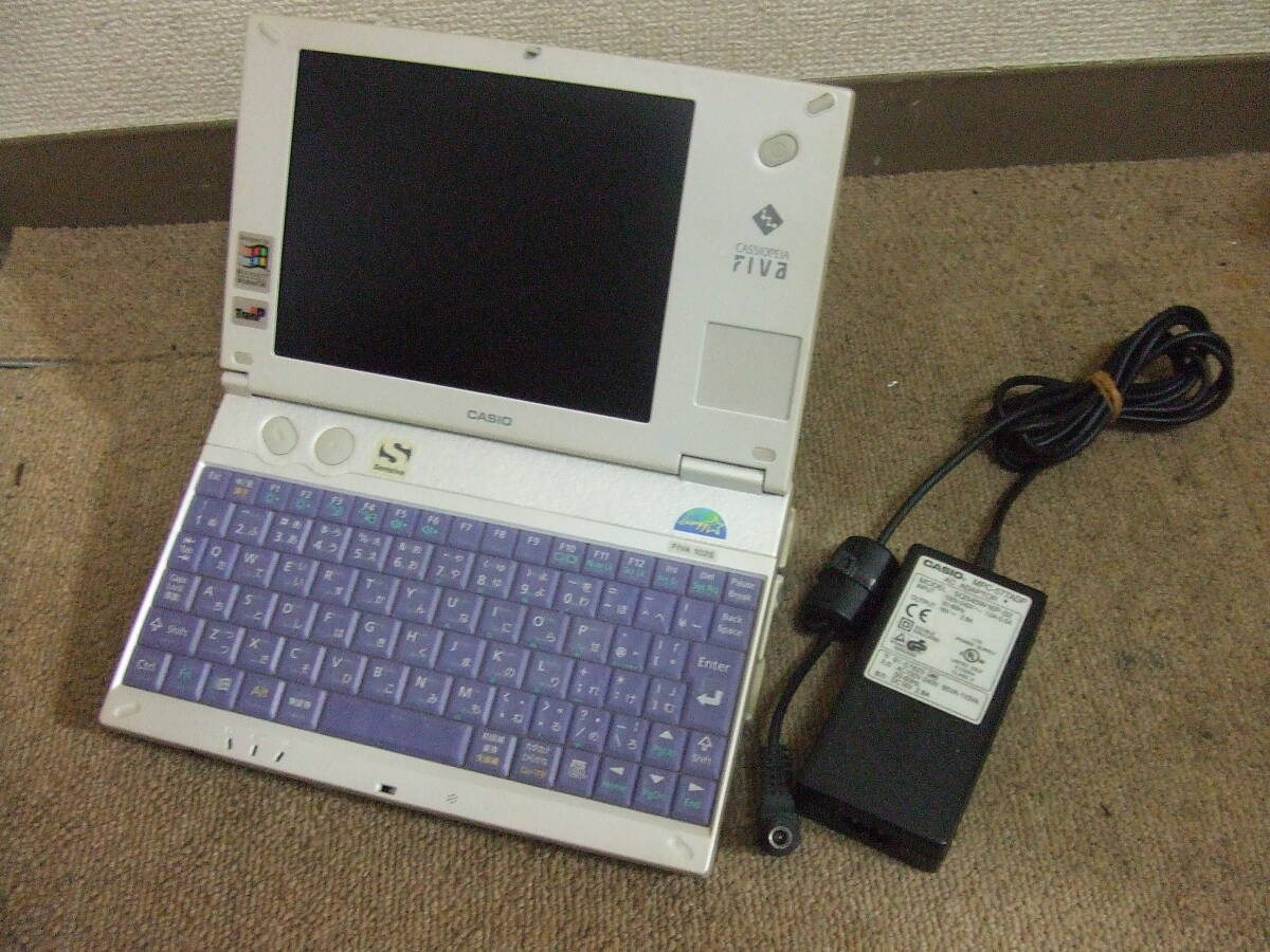 V110 カシオ/CASIO CASSIOPEIA FIVA 102S MPC-102M62S(本体) MPC-160PR(ポートリプリケータ) ノートPC 中古　ジャンク