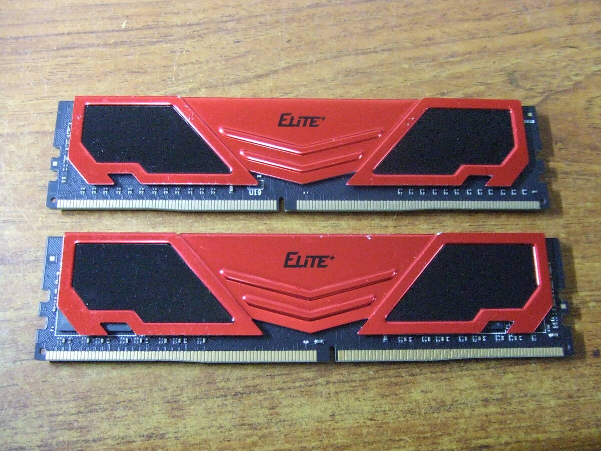 V123 PCメモリー 2枚セット/まとめ　ELITE TEAM GROUP 中古　未確認　詳細不明　ジャンク