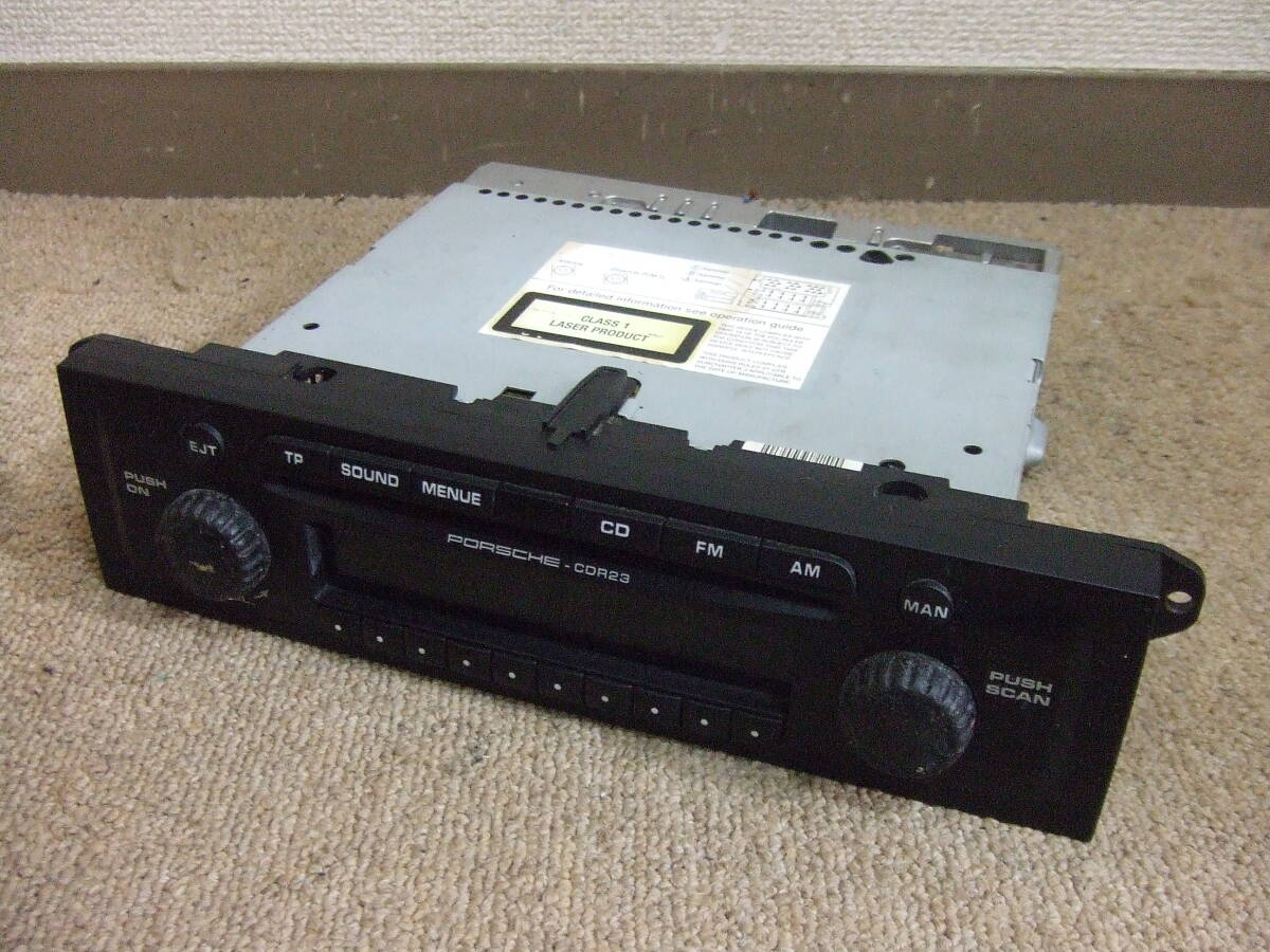 V147 カーステレオ PORSCHE ポルシェ CDR23 E1 BECKER BE 6627 CDプレーヤー 中古　本体　未確認　ジャンク
