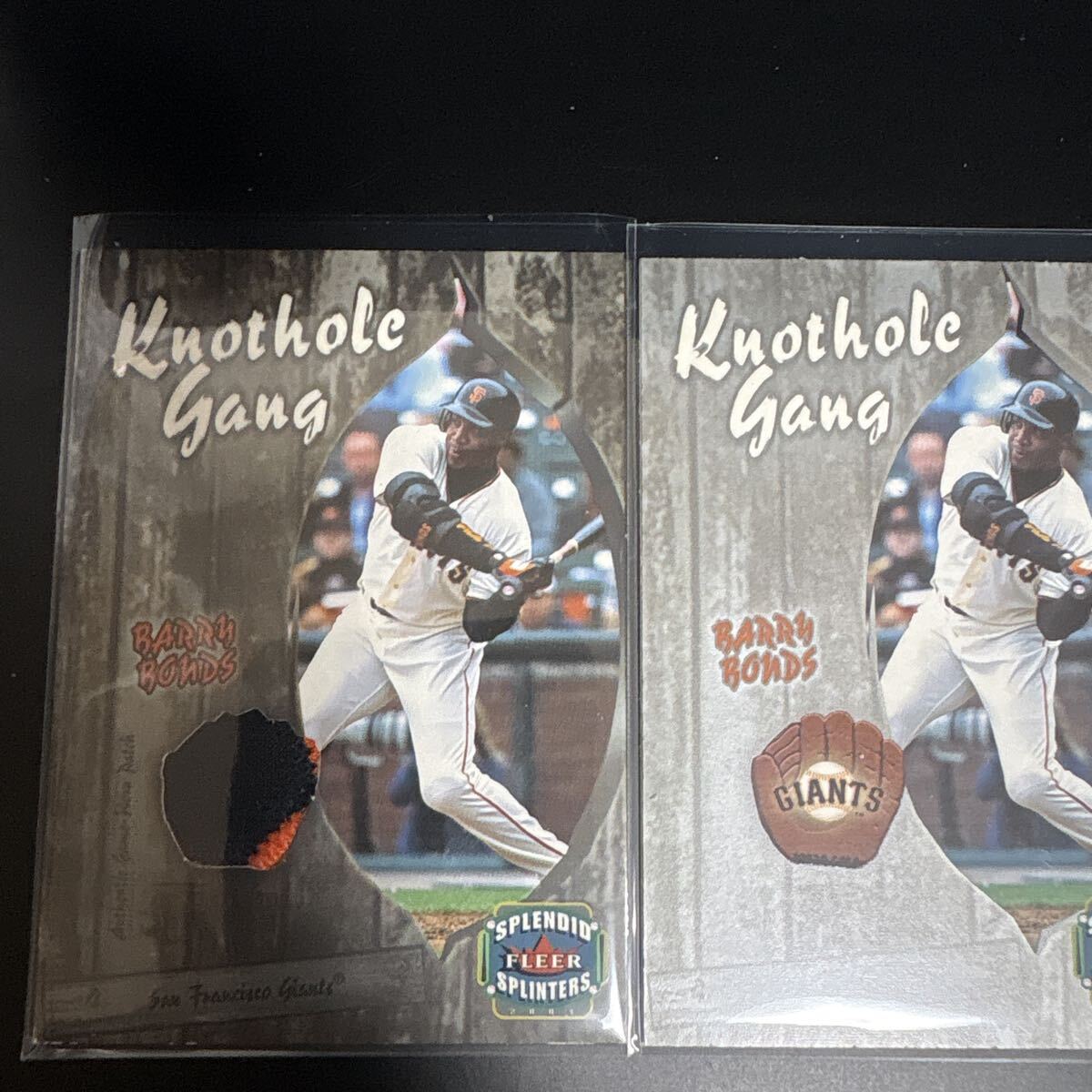 　BARRY　BONDS　2003 Fleer Splendid Splinters Knothole Gang Jersey Patch /99　+　#2KG　２枚セット