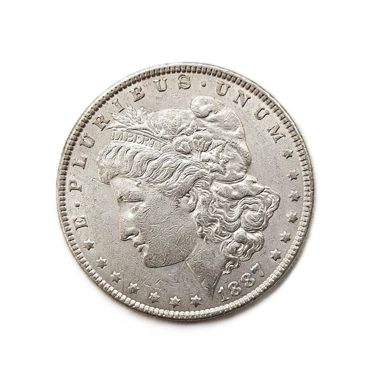 ◆　1887年 アメリカ　モルガンダラー　1ドル銀貨　◆